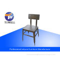 Armless Heavy Duty Ergonomics Steel Dining Chairs With Welding Structure
